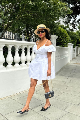 White Poplin Dress